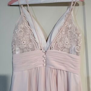 Azazie muted pink bridesmaid dress